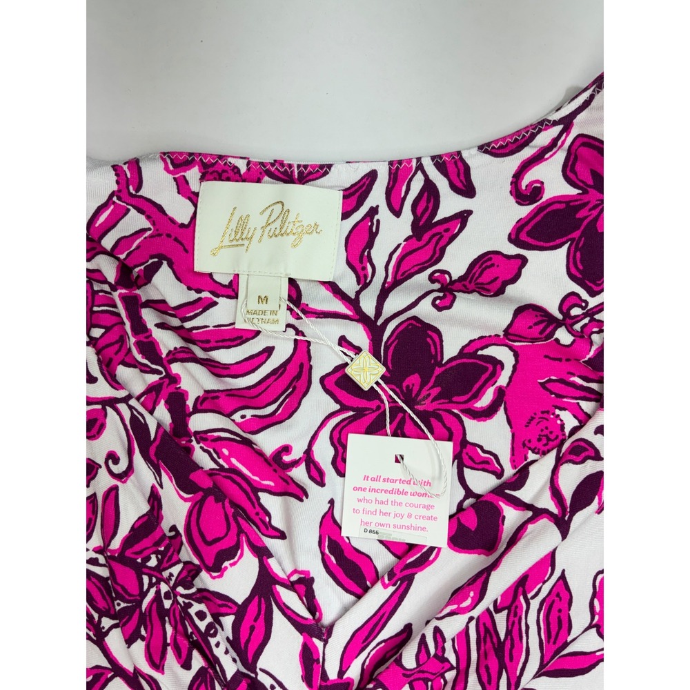 Lilly Pulitzer Anne skirted romper elderberry blossom Dress Womens Medium Pink - Picture 5 of 9